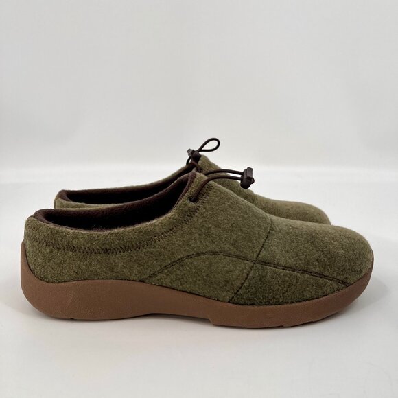 Easy Spirit Keebler2 Clogs Size 9M Dark Green Felt Upper Slip-On Walking Shoes - Picture 2 of 14